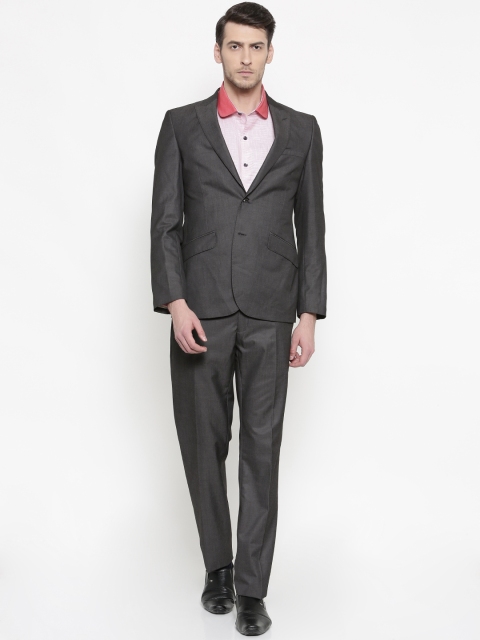 

Raymond Men Charcoal Grey Single-Breasted Slim Fit Formal Suit