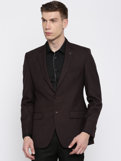

Raymond Maroon Contemporary Regular Fit Single-Breasted Blazer