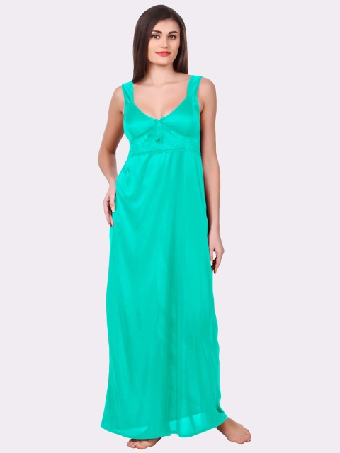 

Fasense Women Sea Green Maxi Nightdress