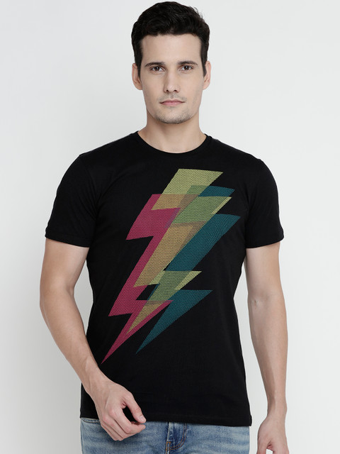 

Free Authority Men Black DC Comics Printed Round Neck T-shirt