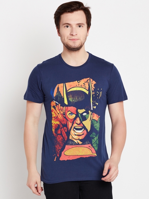

Free Authority Justic League featured Blue Tshirt for Men