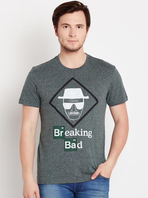 

Free Authority Men Green Breaking Bad Printed T-shirt