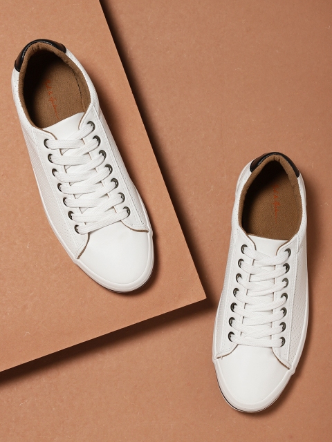 

Mast & Harbour Men White Perforated Sneakers