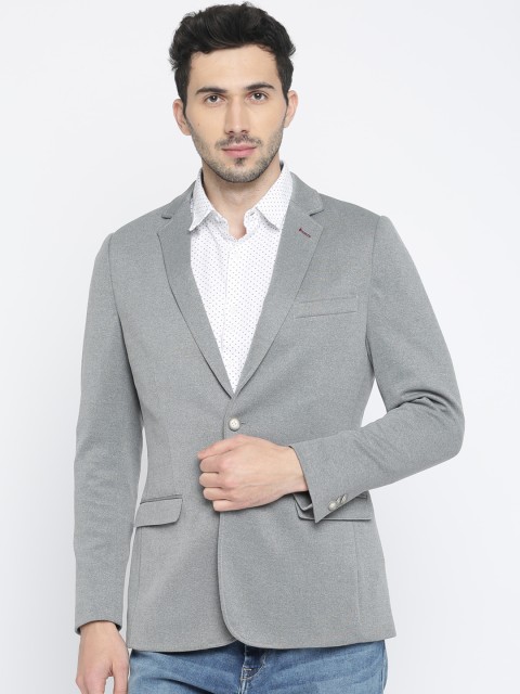 

Indian Terrain Grey Regular Fit Single-Breasted Casual Blazer