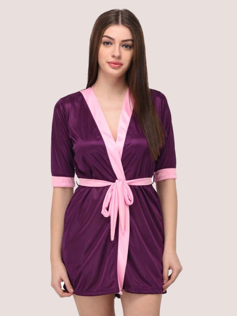 

YOU FOREVER Women Purple Nightdress