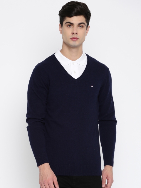 

Arrow Sport Men Navy Blue Solid Pullover