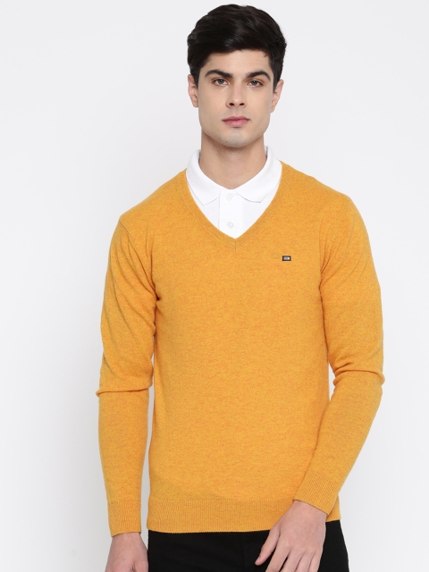 

Arrow Sport Men Yellow Solid Pullover