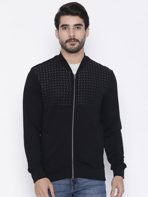 

Arrow New York Men Black Solid Sweatshirt