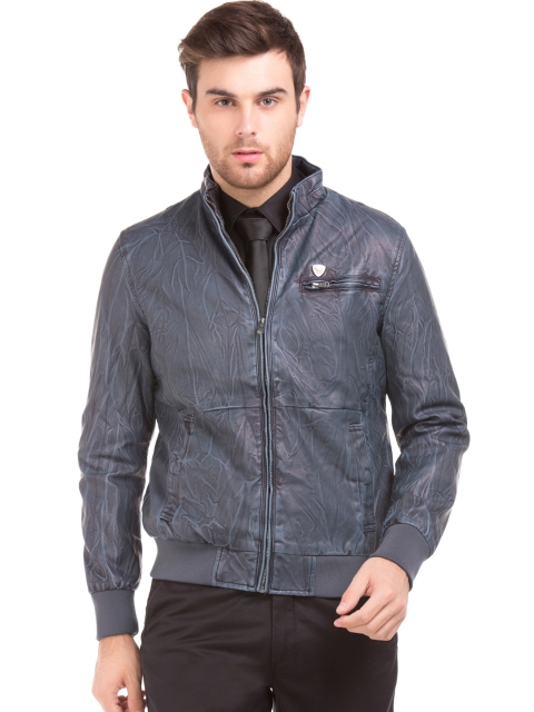 

Arrow Blue Jean Co. Men Blue Solid Tailored Jacket