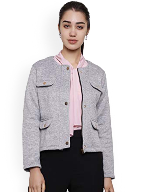 

DECHEN Women Grey Lightweight Tailored Jacket