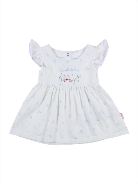 

Gini and Jony White A-Line Cotton Dress