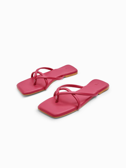 

The Label Life Women Pink T-Strap Flats