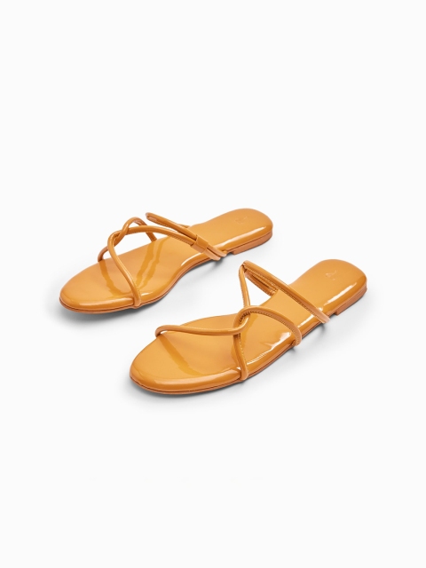 

The Label Life Women Mustard Open Toe Flats