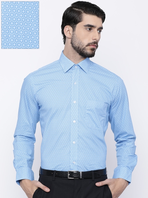 

Arrow Men Blue Regular Fit Printed Formal Shirt