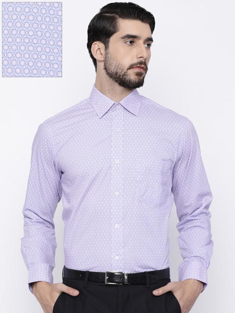 

Arrow Men Purple Regular Fit Printed Formal Shirt