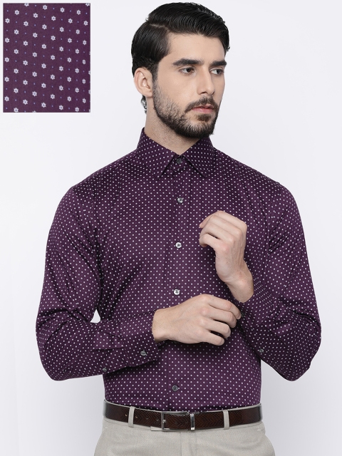 

Arrow Men Burgundy Printed Regular Fit Printed Formal Shirt