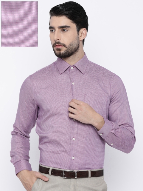 

Arrow Men Magenta Slim Fit Self Design Formal Shirt