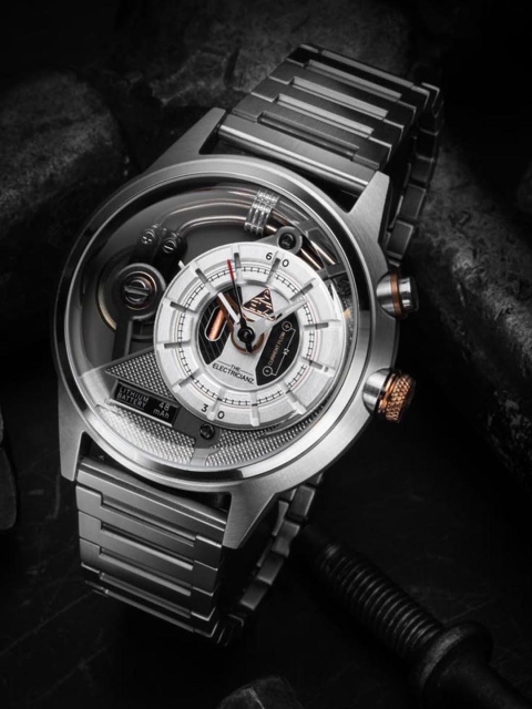 

THE ELECTRICIANZ Men The Steel Z Inhouse Electric Module 5 LED Silver Watch ZZ-A3C/01-MB