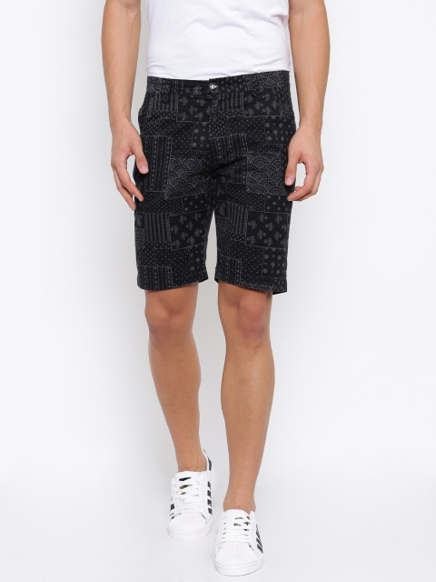

Ed Hardy Men Black Printed Regular Fit Regular Shorts