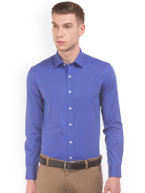 

Arrow Men Blue Slim Fit Solid Formal Shirt