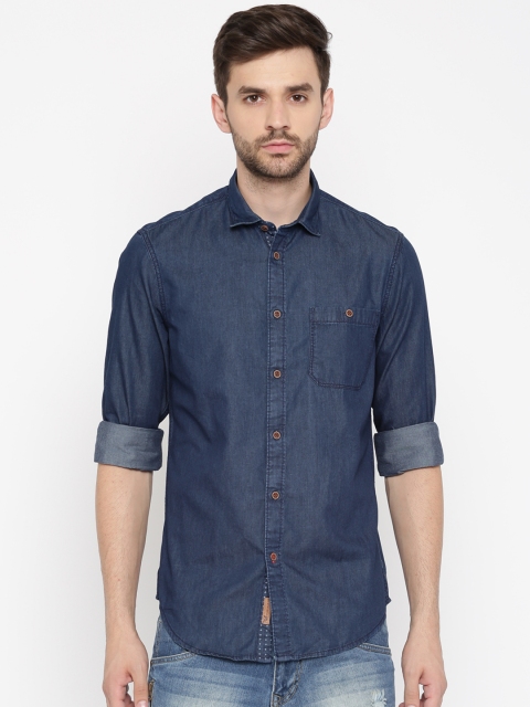 

Arrow Blue Jean Co. Men Blue Slim Fit Printed Casual Shirt