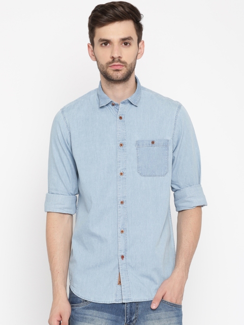 

Arrow Blue Jean Co. Men Blue Slim Fit Solid Casual Shirt