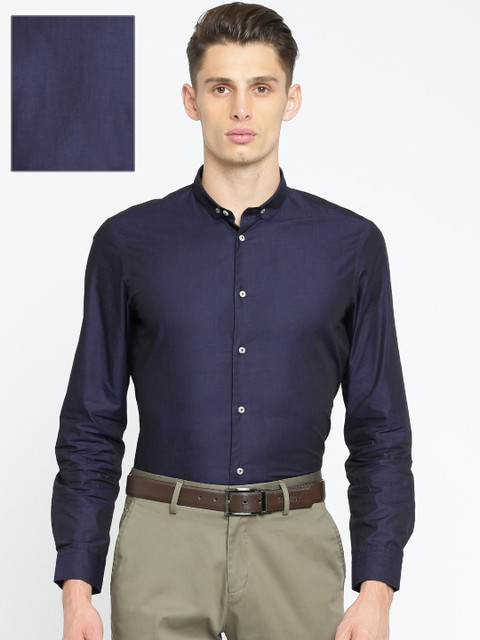 

Arrow New York Men Blue Slim Fit Solid Formal Shirt
