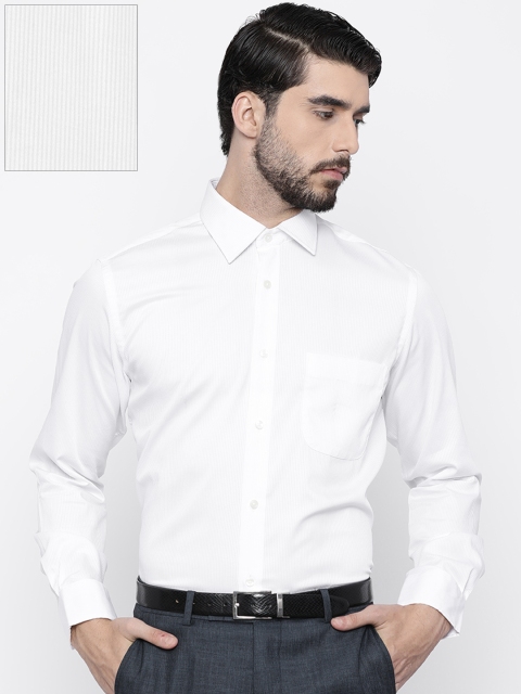 

Arrow Men White Regular Fit Striped Formal Shirt