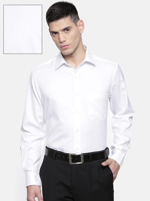 

Arrow Men White Regular Fit Self Design Formal Shirt