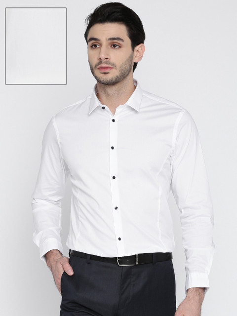 

Arrow New York Men White Snug Regular Fit Solid Formal Shirt