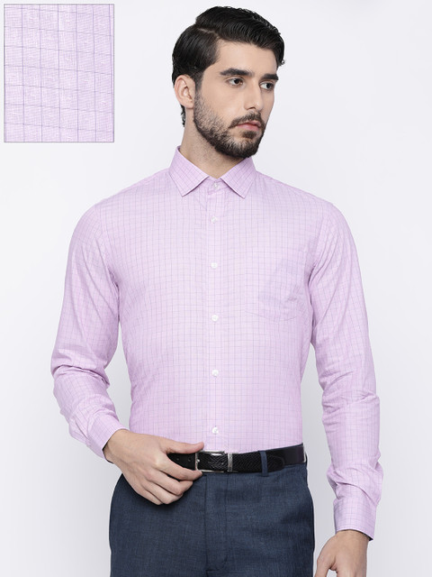 

Arrow Men Pink Slim Fit Checked Formal Shirt