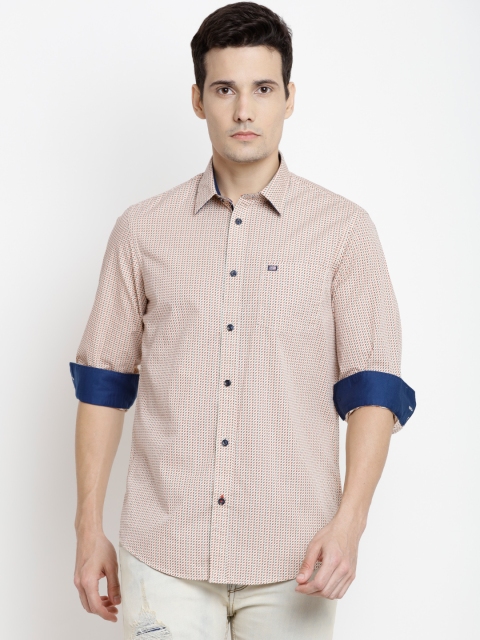

Arrow Sport Men Beige & Red Slim Fit Printed Casual Shirt