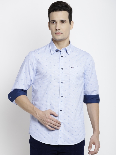

Arrow Sport Men Blue & White Slim Fit Striped Casual Shirt