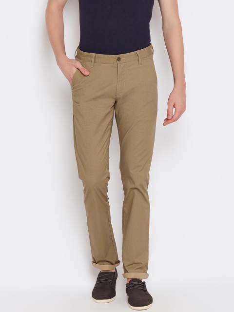 

Arrow Sport Men Beige Chrysler Fit Printed Casual Trousers