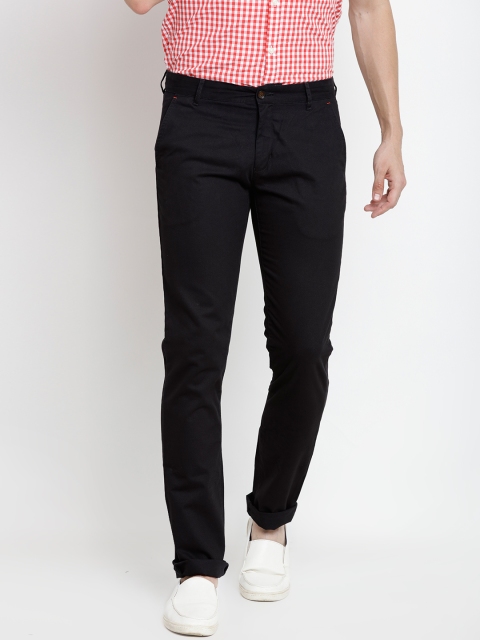 

Arrow Sport Men Black Chrysler Fit Solid Chinos