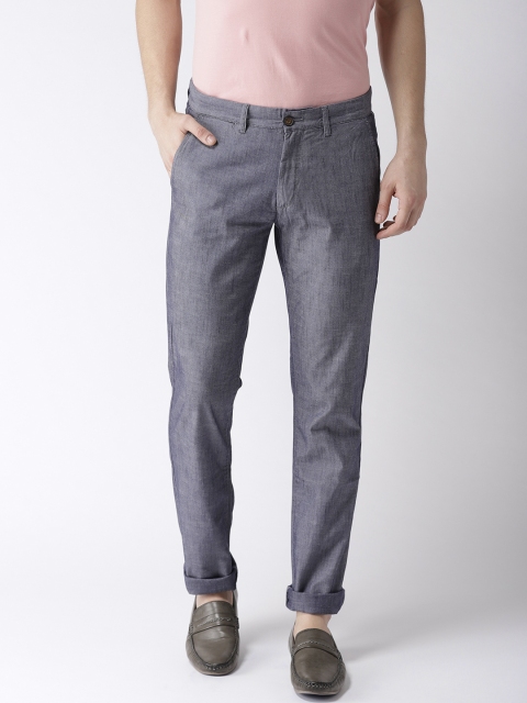

Arrow Sport Men Blue Chrysler Fit Solid Casual Trousers