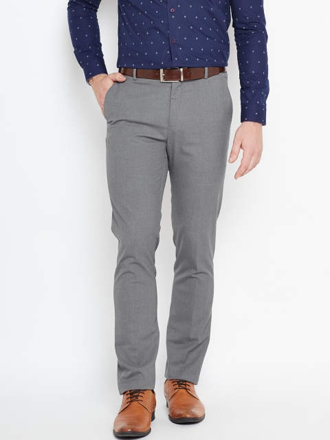 

Arrow Men Grey Regular Fit Solid Formal Trousers
