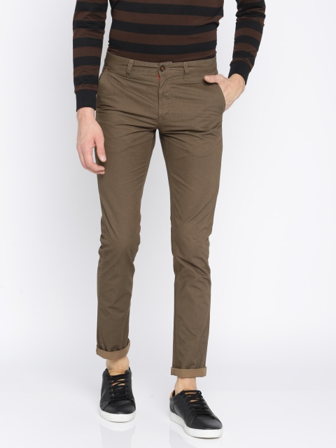 

Arrow Sport Men Brown Slim Fit Printed Chinos
