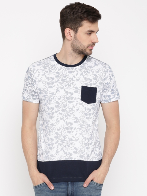

Arrow Blue Jean Co. Men White Printed Round Neck T-shirt