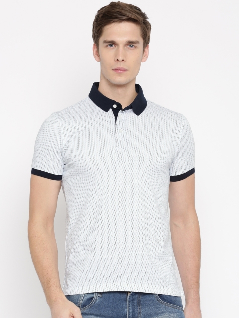 

Arrow Sport Men White Printed Polo Collar T-shirt