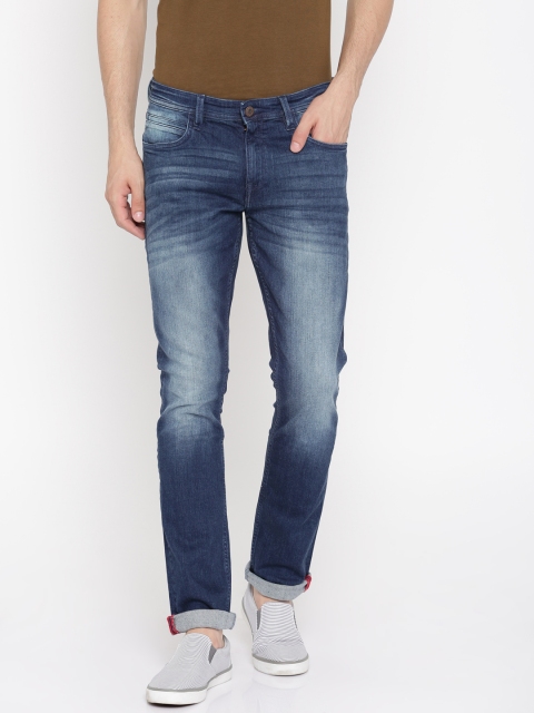 

Arrow Blue Jean Co. Men Blue Slim Fit Mid-Rise Clean Look Stretchable Jeans