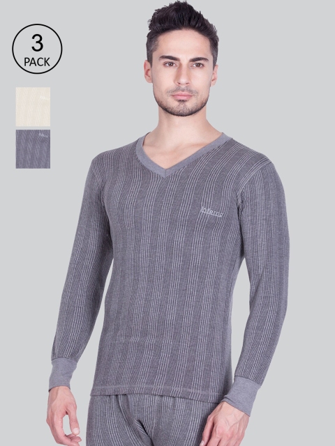 

INFERNO Men Pack Of 3 Assorted Woolen Thermal Tops