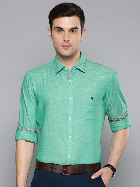 

Louis Philippe Sport Men Green Tailored Fit Solid Casual Shirt