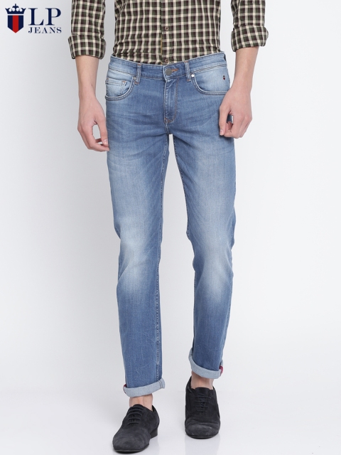 

Louis Philippe Jeans Men Blue Slim Fit Low-Rise Clean Look Stretchable Jeans