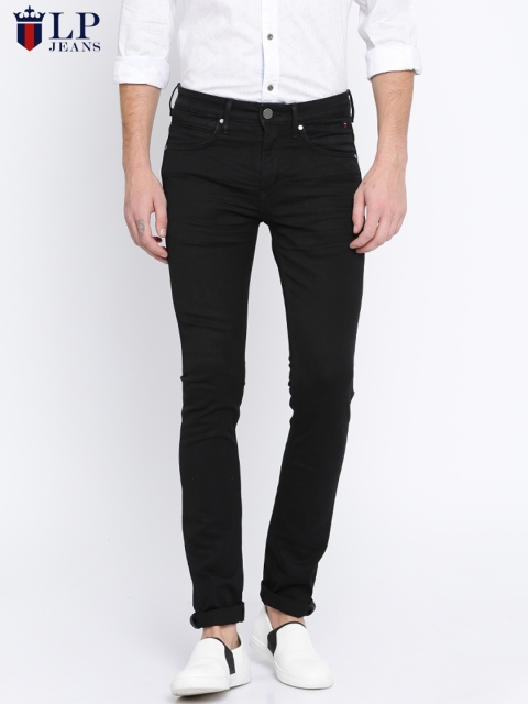 

Louis Philippe Jeans Men Black Albert Skinny Fit Low-Rise Clean Look Stretchable Jeans