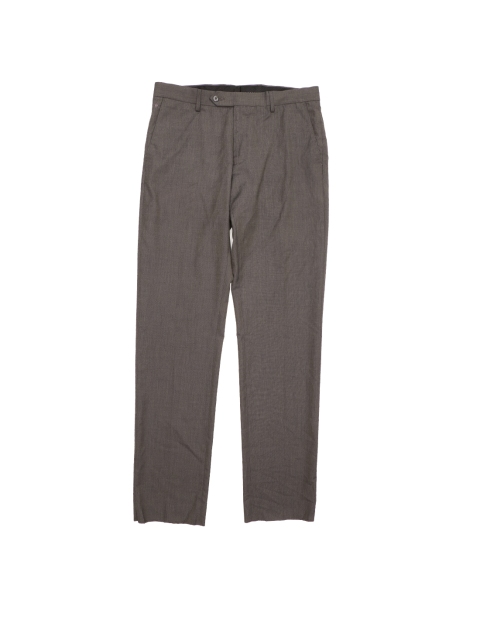 

Louis Philippe Men Brown Regular Fit Solid Formal Trousers