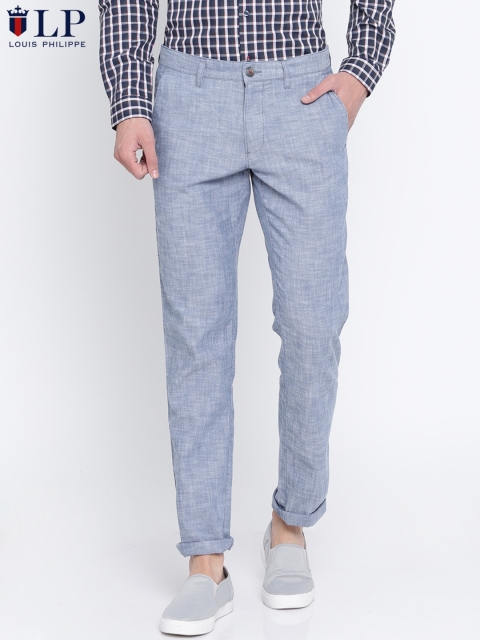 

Louis Philippe Sport Men Blue Slim Fit Solid Chinos
