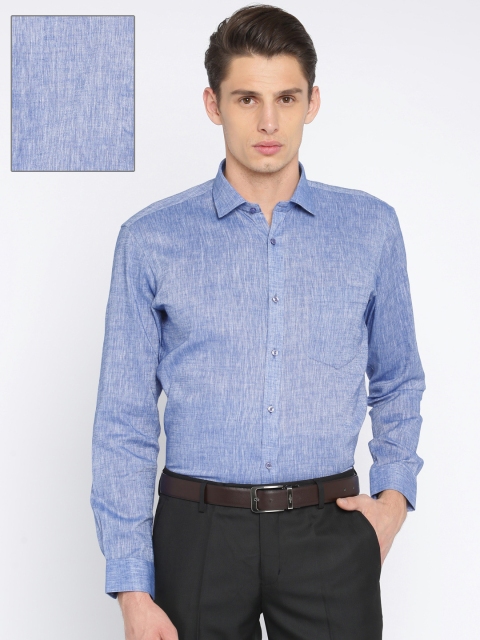 

RG DESIGNERS Men Blue Slim Fit Solid Formal Shirt