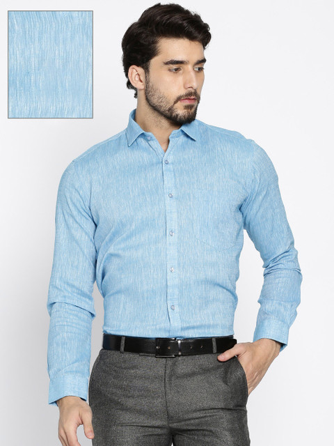 

RG DESIGNERS Men Blue Slim Fit Solid Formal Shirt