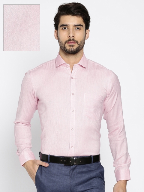 

RG DESIGNERS Men Pink Slim Fit Solid Formal Shirt